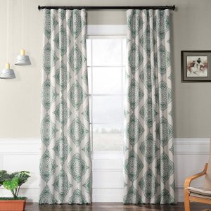 Henna Clover Emblem Room Darkening Curtain