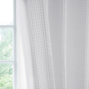 Architectural White Sheer Serinity Sheer Curtain Pair (2 Panels)