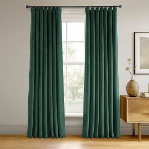 Blackforest Green Signature Velvet Blackout Curtain