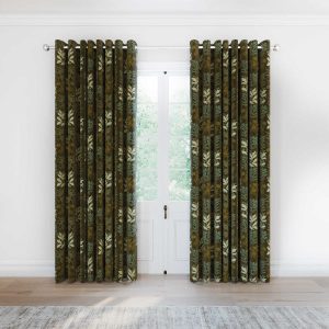 Helena Springfield Simply Scandi Frey Lined Curtains in Green